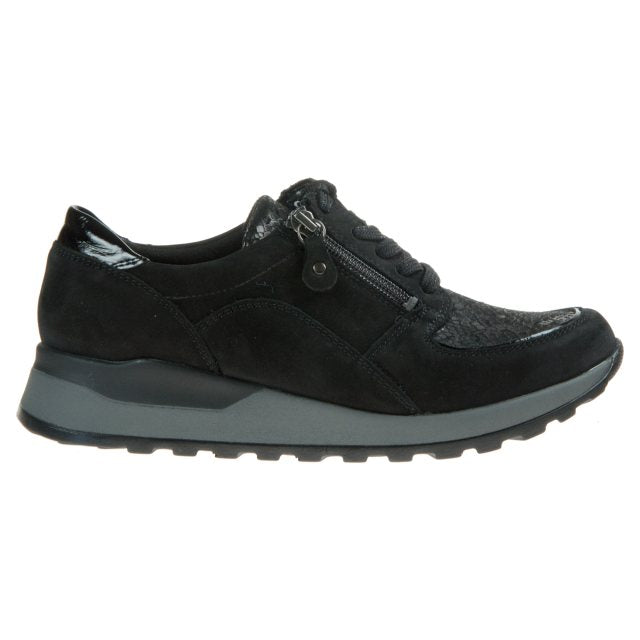 Waldlaufer H64007 307 001 Ladies Black Trainer