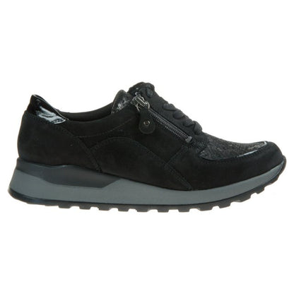 Waldlaufer H64007 307 001 Ladies Black Trainer