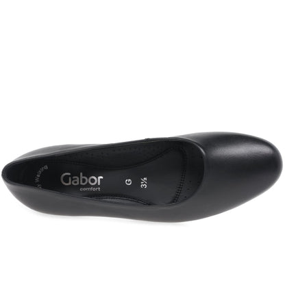 Gabor 02.120.57 Ladies Brambling Black Court shoes
