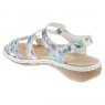 Rieker 659C7-92 Ladies White Floral Sandal