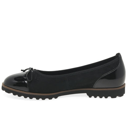 Gabor 04.100.37 Temptation Black Ballerina Pump