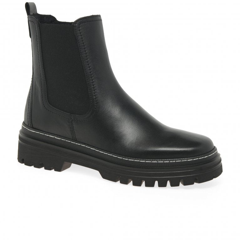 Gabor 31.720.57 Ladies Gazania Chunky Black Chelsea Boot