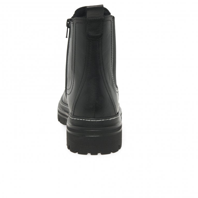 Gabor 31.720.57 Ladies Gazania Chunky Black Chelsea Boot