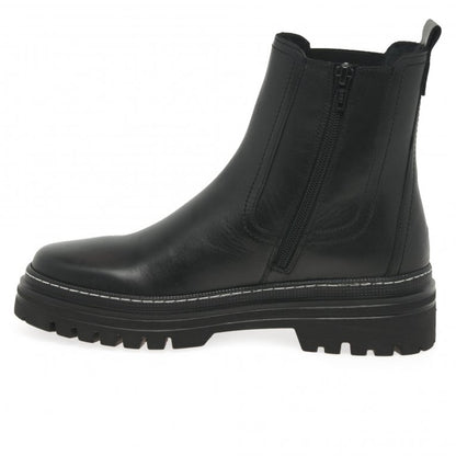 Gabor 31.720.57 Ladies Gazania Chunky Black Chelsea Boot