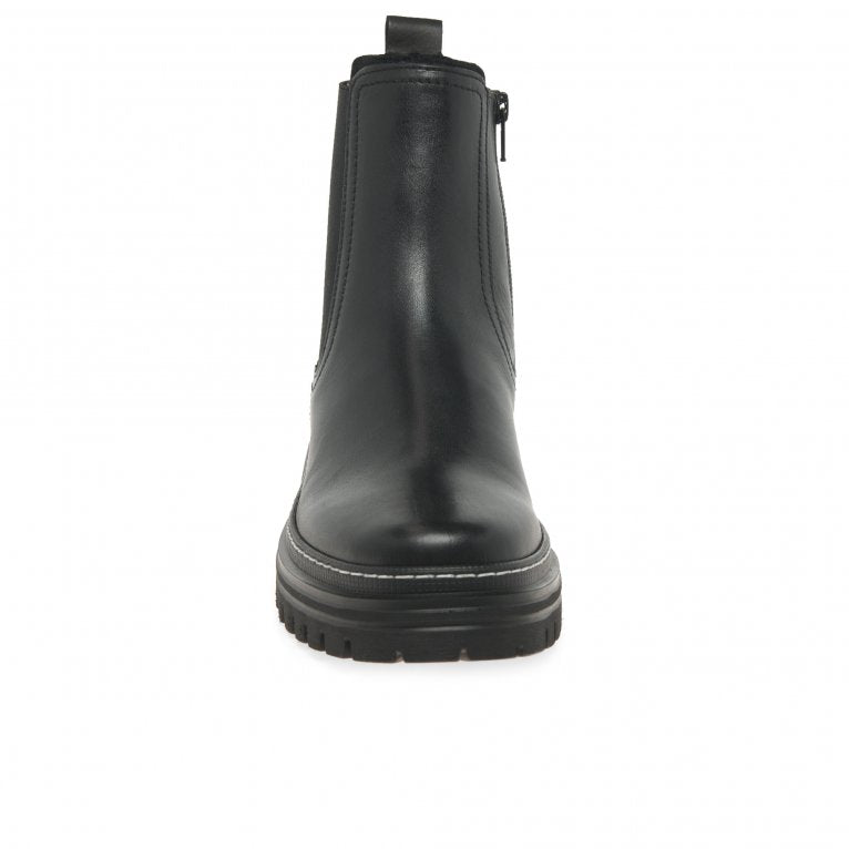 Gabor 31.720.57 Ladies Gazania Chunky Black Chelsea Boot