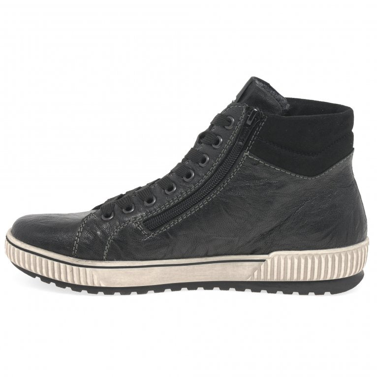Remonte D0772-01 Ladies Black Ankle Boot