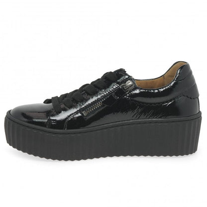 Gabor 33.200.97 Dolly Black Patent Trainer