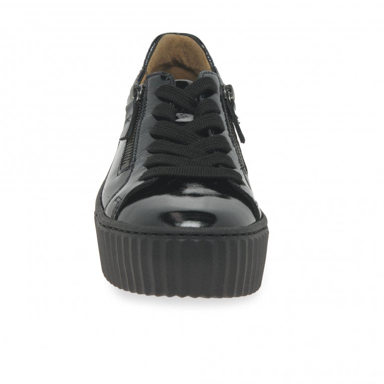 Gabor 33.200.97 Dolly Black Patent Trainer