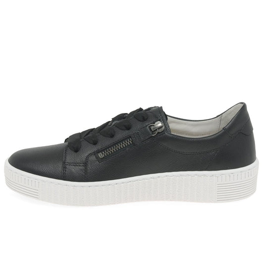 Gabor 33.334.27 Ladies Wisdom Black/White Casual Shoes