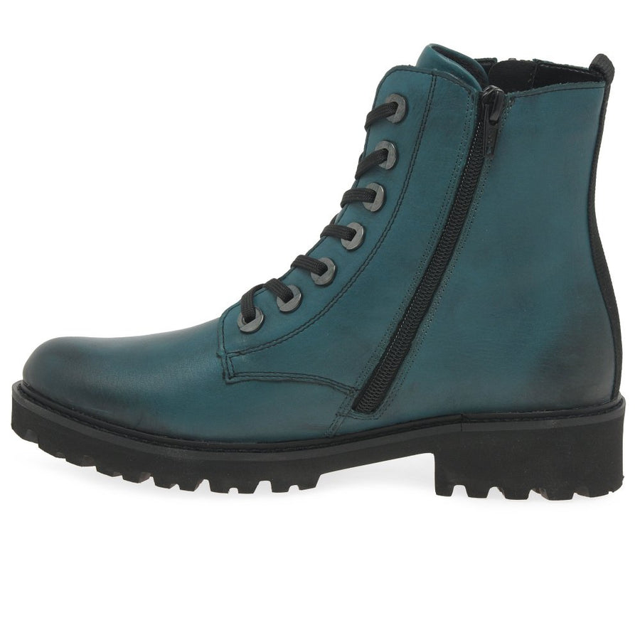 Remonte D8671-12 Ladies Petrol Ankle Boot