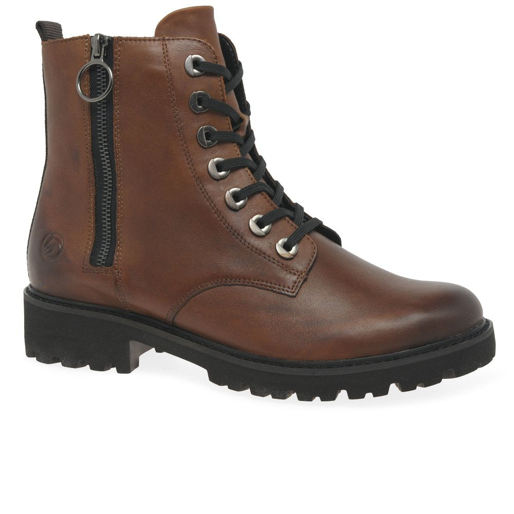 Remonte D8671-92 Ladies Metallic Ankle Boot