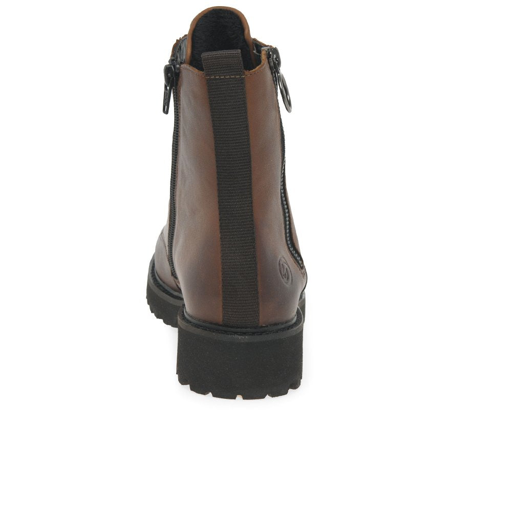 Remonte D8671-92 Ladies Metallic Ankle Boot