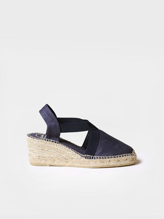 Toni Pons Ter Ladies Navy Vegan Wedge
