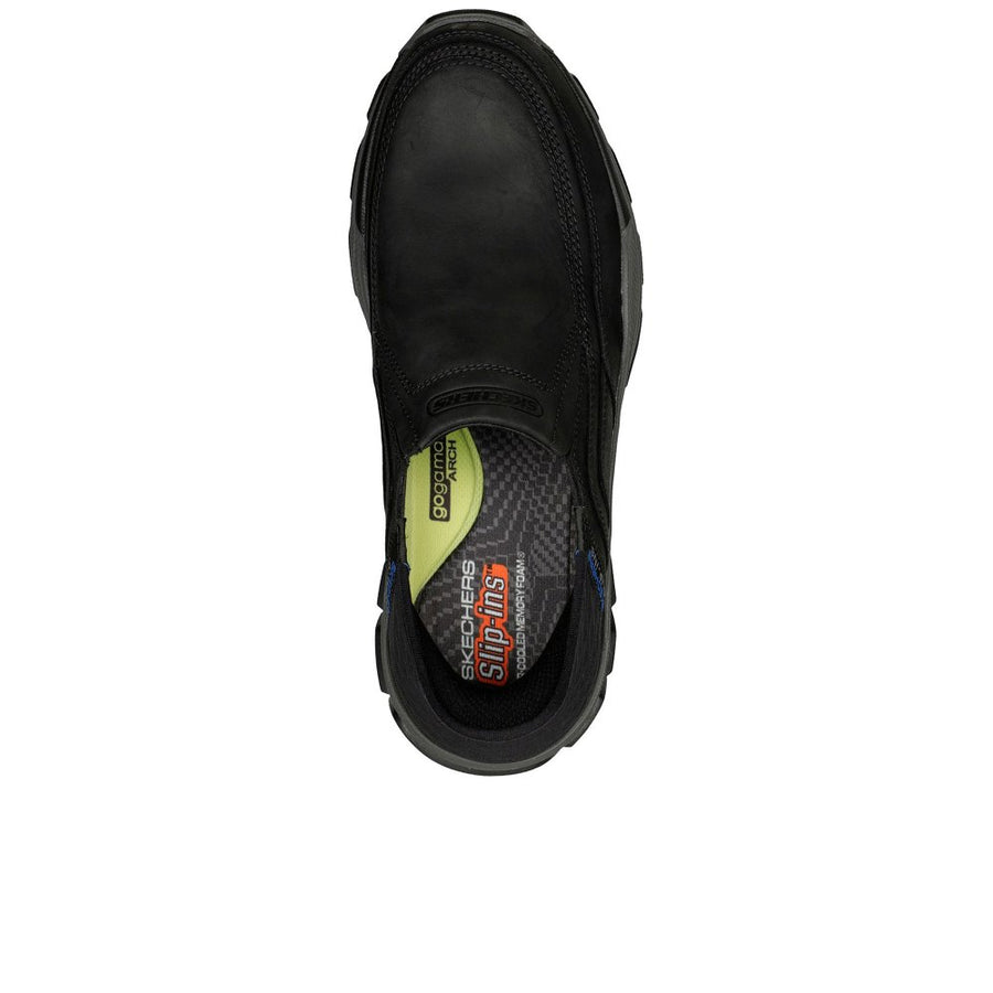Skecher 204810 Mens Black Elgin Slip In Shoe