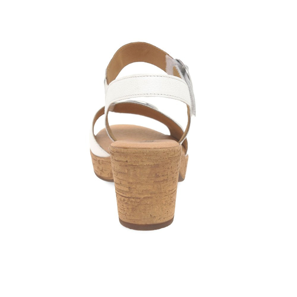Gabor 44.764.21 Fantastica Ladies White Block Heel Sandal
