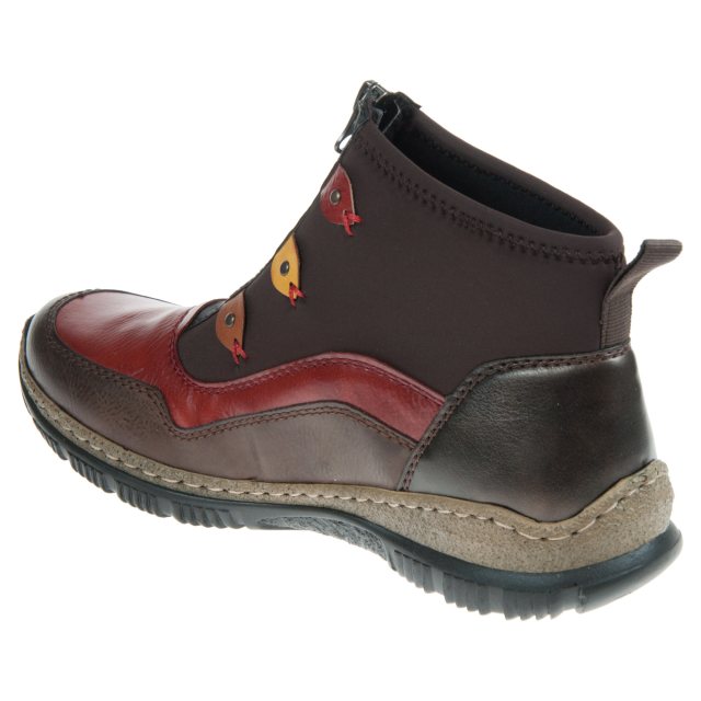 Rieker N3277-25 Ladies Multi Ankle Boot