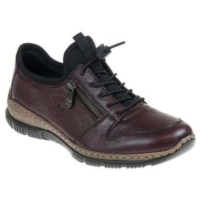 Rieker N32GO-35 Ladies Burgundy Casual Shoe