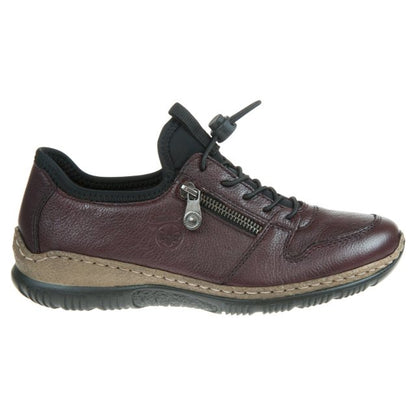 Rieker N32GO-35 Ladies Burgundy Casual Shoe