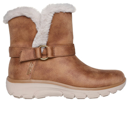 Skechers 168045 Ladies Chestnut Slip In Ankle Boot