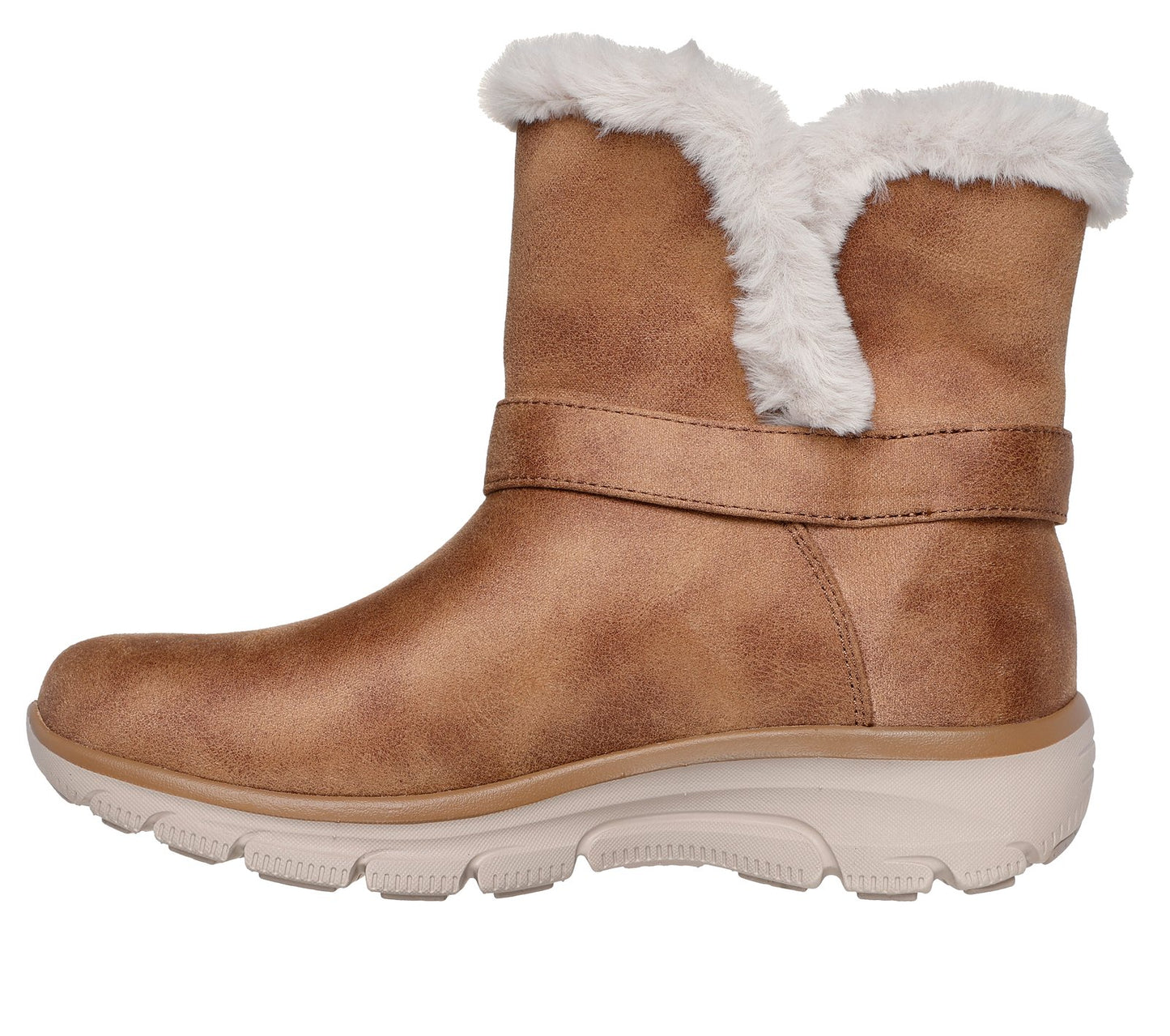 Skechers 168045 Ladies Chestnut Slip In Ankle Boot