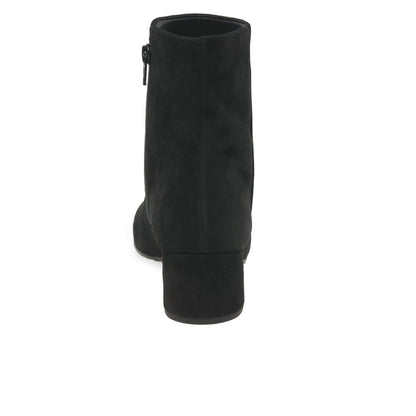 Gabor Ladies 55.680.17 Abbey Black Suede low heel Boot