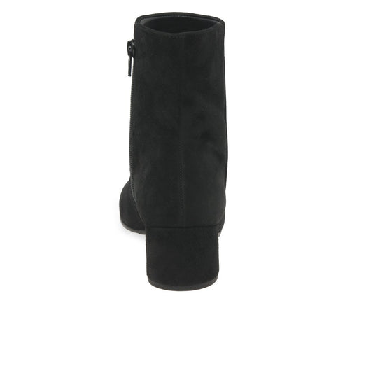 Gabor 75.680.17 Ladies Abbey Black Suede low heel Boot
