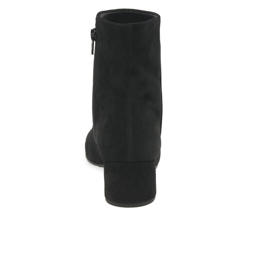 Gabor Ladies 55.680.17 Abbey Black Suede low heel Boot