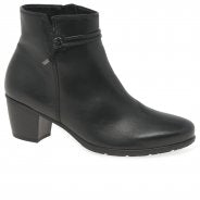 Gabor 35.522.27 Ladies Ela Black Heeled Ankle Boot