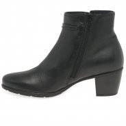 Gabor 35.522.27 Ladies Ela Black Heeled Ankle Boot