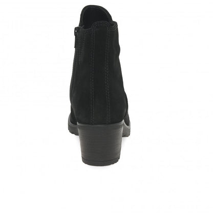Gabor 32.800.47 Delight Black Suede Ankle Boot
