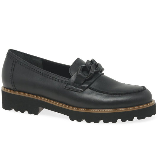 Gabor 4013.01.002 Ladies Squeeze Black Loafer