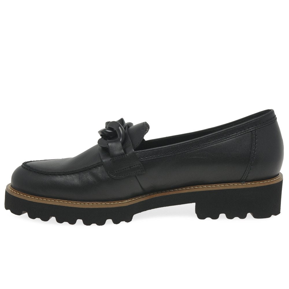 Gabor 4013.01.002 Ladies Squeeze Black Loafer