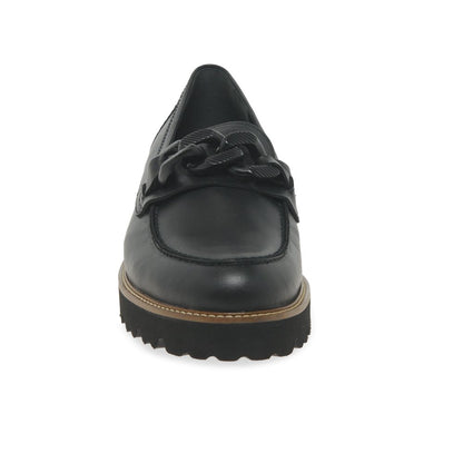 Gabor 4013.01.002 Ladies Squeeze Black Loafer