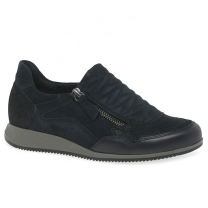 Gabor 36.408.47 Janis Ladies Black Casual Zip Trainer