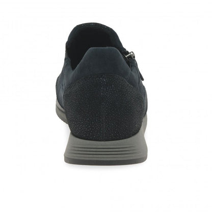 Gabor 36.408.47 Janis Ladies Black Casual Zip Trainer