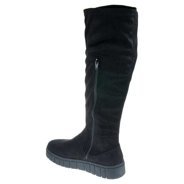 Rieker W1080-00 Evolution Ladies Black Knee High Boot
