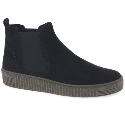 Gabor 73.731.36 Ladies Lourdes Blue Suede Ankle Boot