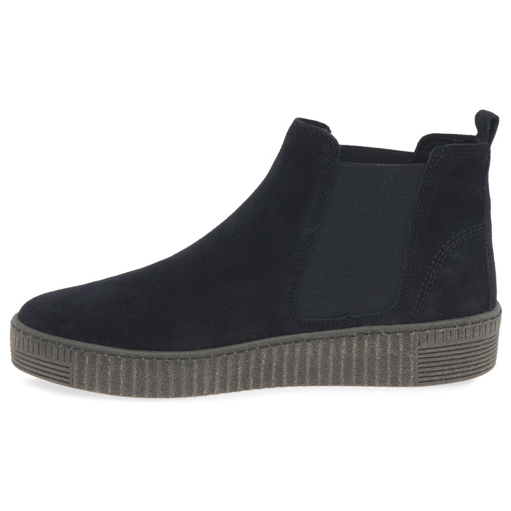 Gabor 73.731.36 Ladies Lourdes Blue Suede Ankle Boot