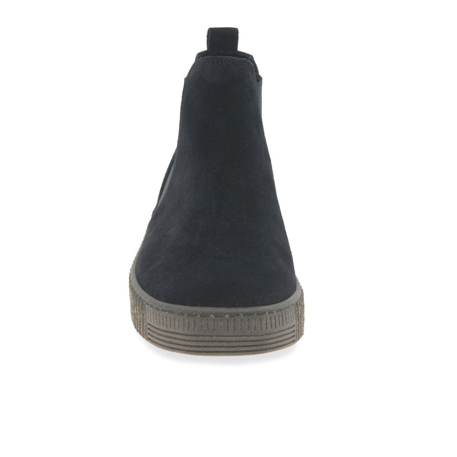 Gabor 53.731.36 Ladies Lourdes Blue Suede Ankle Boot