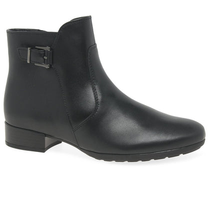 Gabor 72.711.27 Ladies Bolan Black Ankle Boot