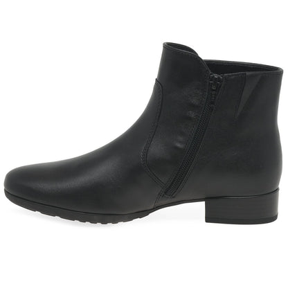 Gabor 72.711.27 Ladies Bolan Black Ankle Boot