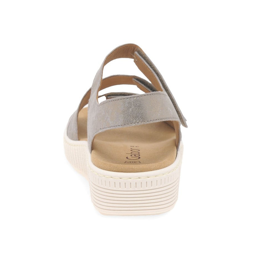 Gabor 43.600.62 Ladies Ball Metallic Velcro Sandal