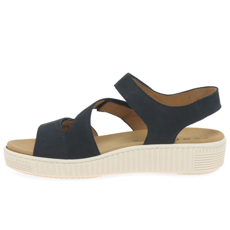 Gabor 43.600.16 Ladies Ball Nightblue Velcro Sandal