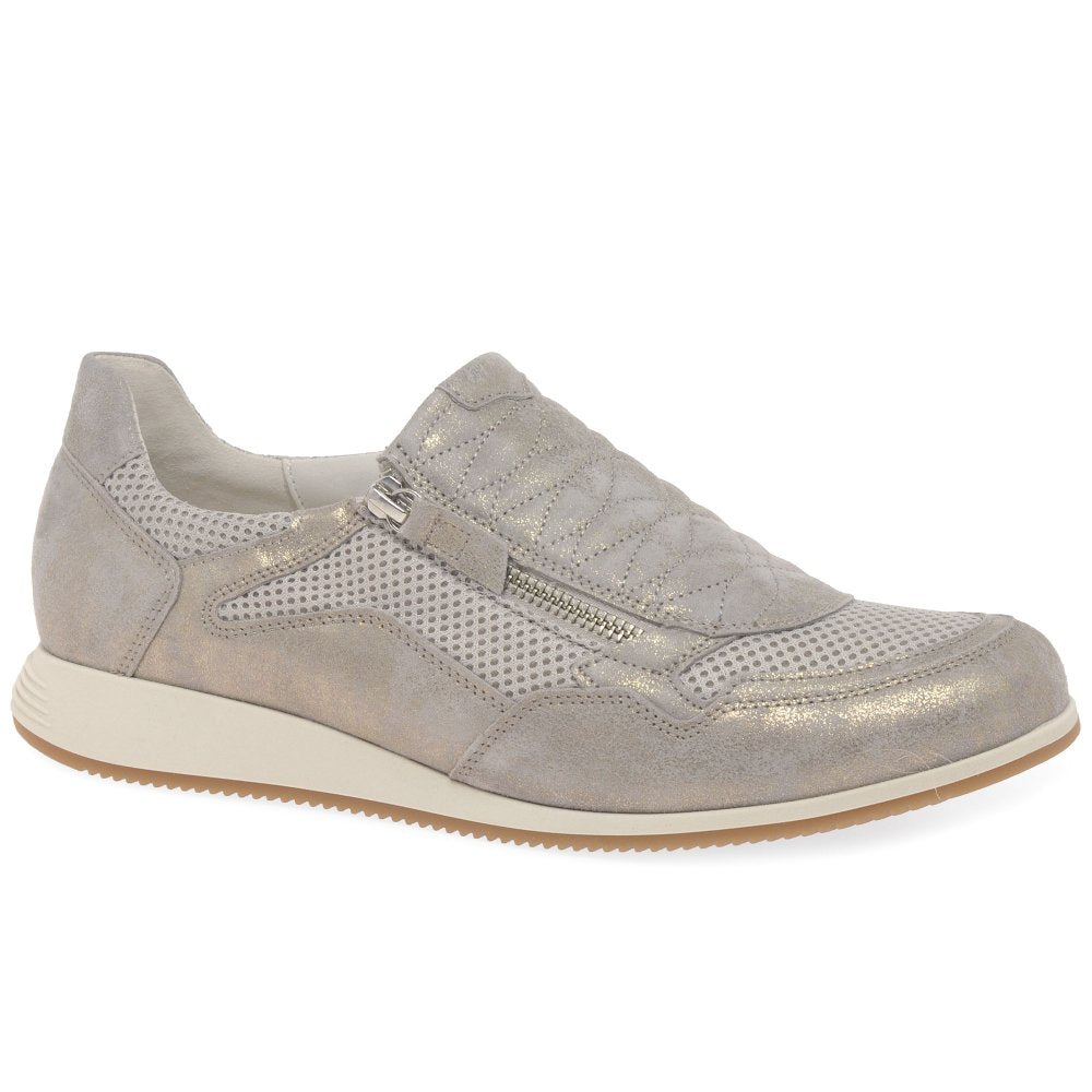 Gabor 46.408.95 Janis Ladies Metallic (Muschel) Casual Zip Trainer
