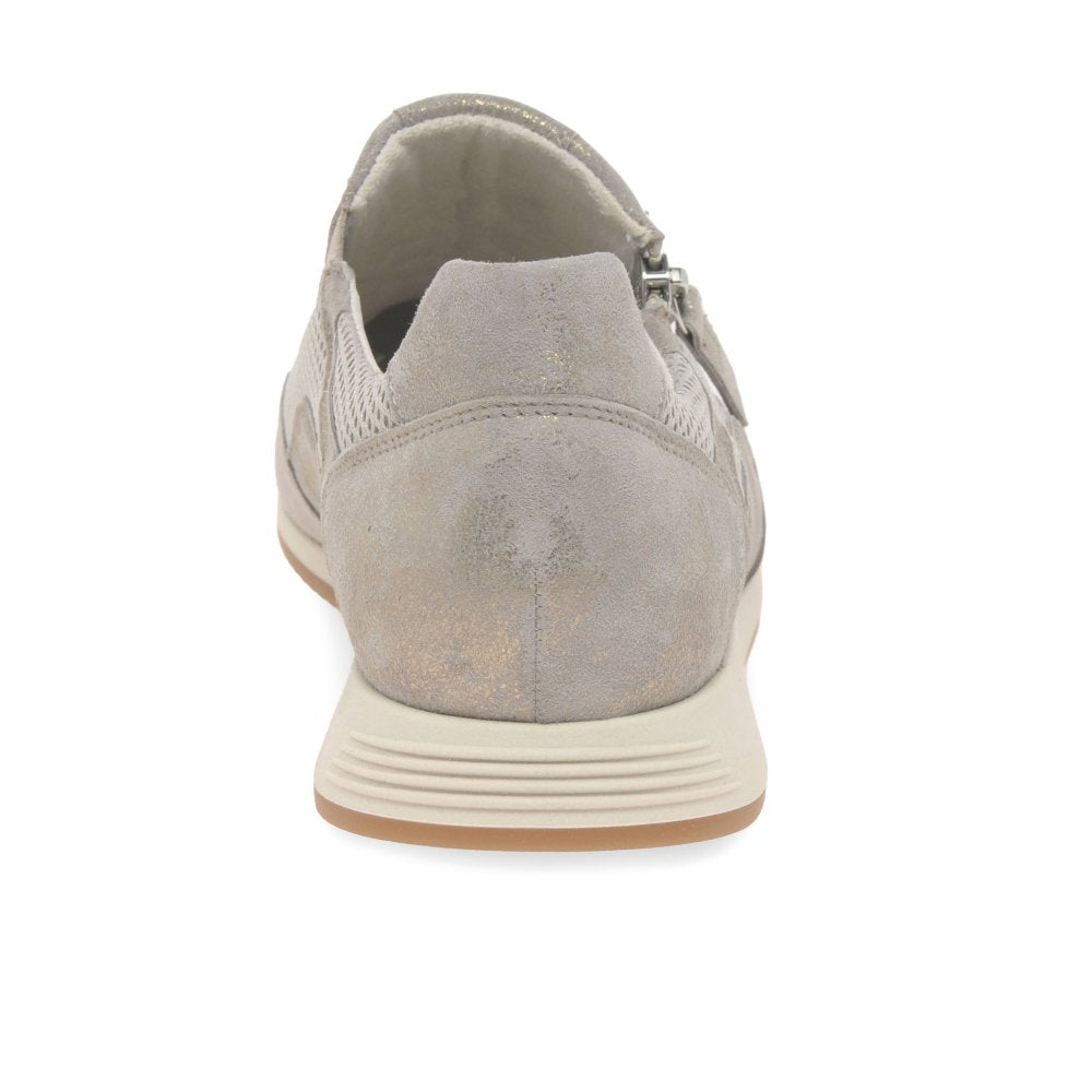 Gabor 46.408.95 Janis Ladies Metallic (Muschel) Casual Zip Trainer