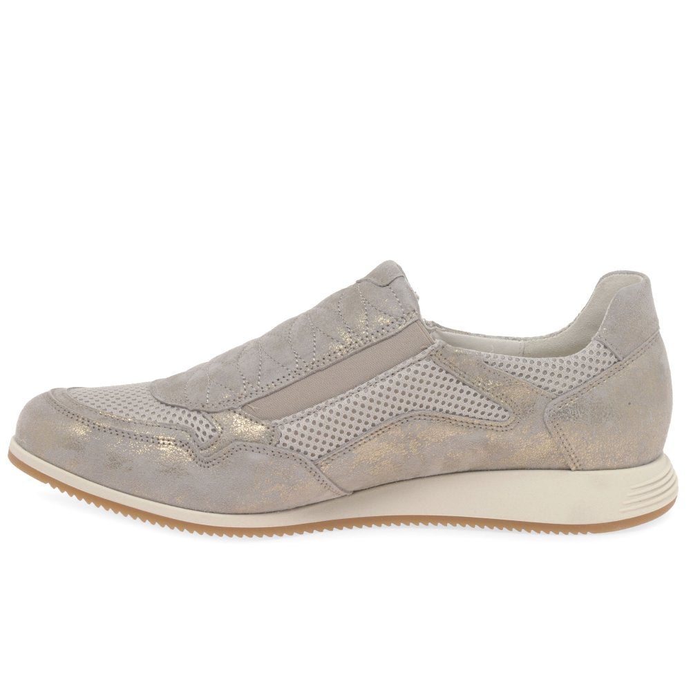 Gabor 46.408.95 Janis Ladies Metallic (Muschel) Casual Zip Trainer