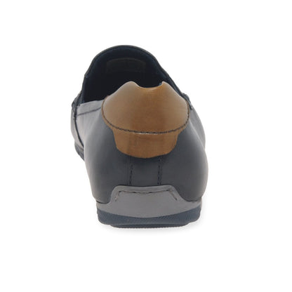 Bugatti 321-A2X6G-4000-4100 Mens Dark Blue Loafer