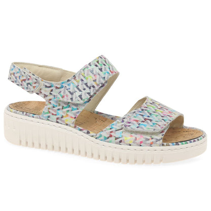 Waldlaufer 955001 152 299  Willow Stoner Multi Nappa Velcro Sandal