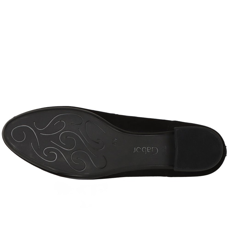 Gabor 51.321.17 Ladies Dimbar Black Suede Shoe