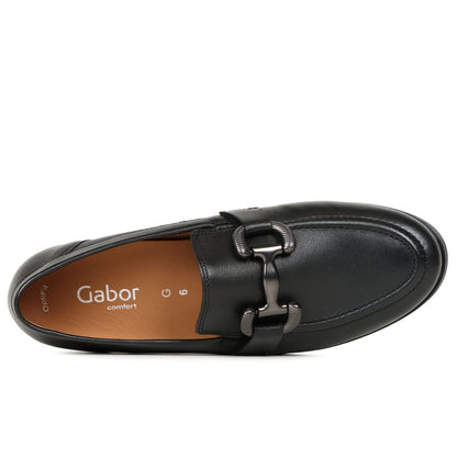 Gabor 72.422.37 Ladies Dupri Black Loafer